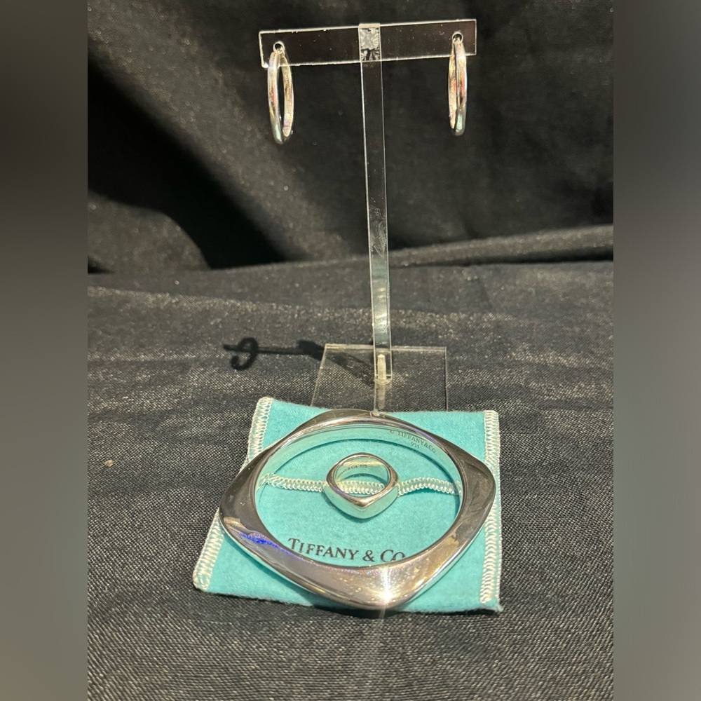 Tiffany and Co. Cushion Square sterling silver set